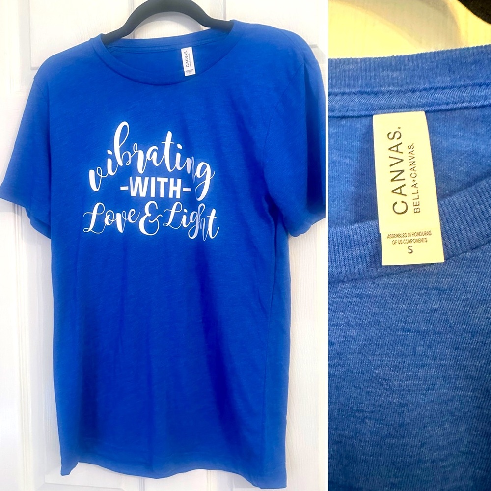Phish custom blue tshirt. Vibrating with love and light